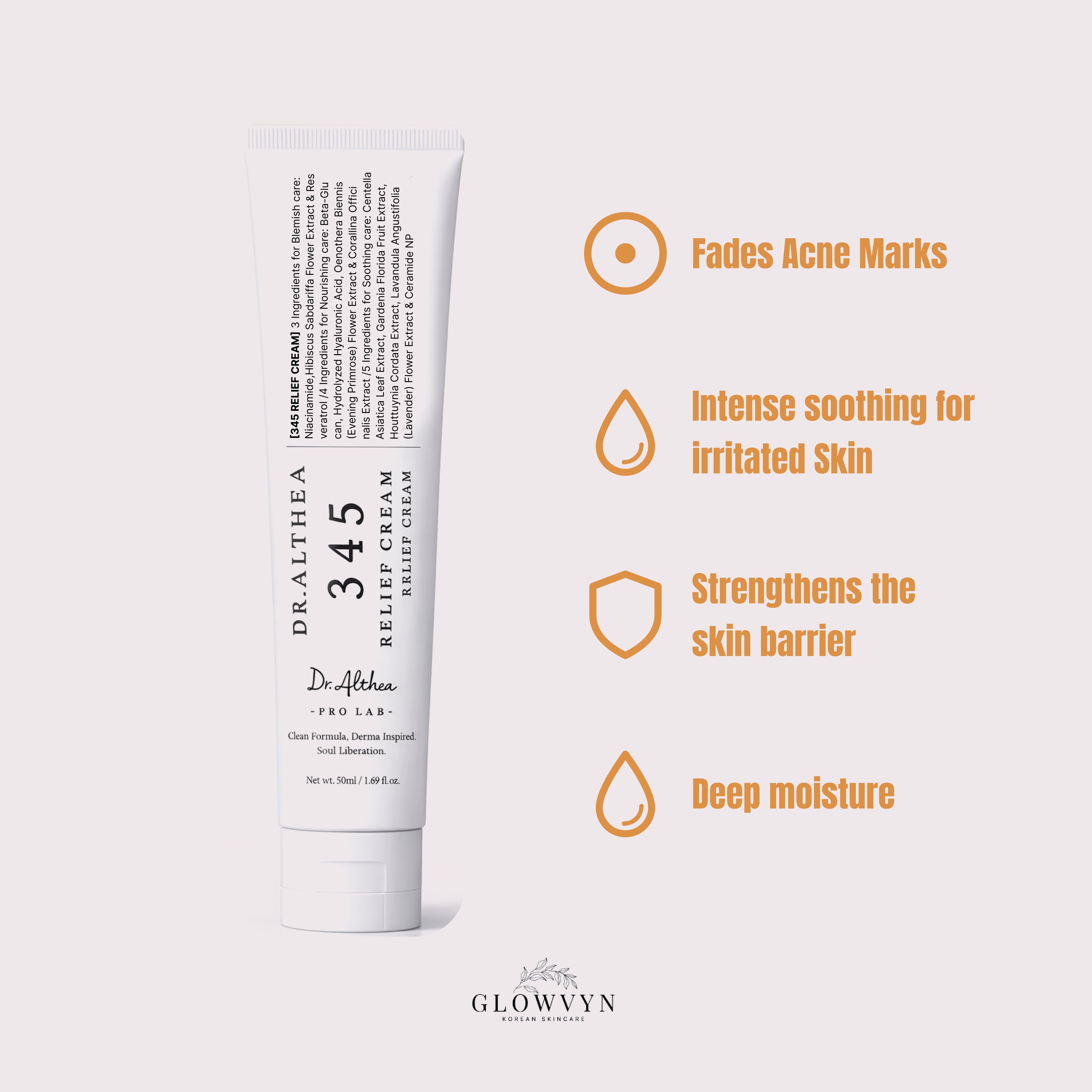GLOWVYN™ Dr.Althea 345 Relief Cream: Soothing & Barrier