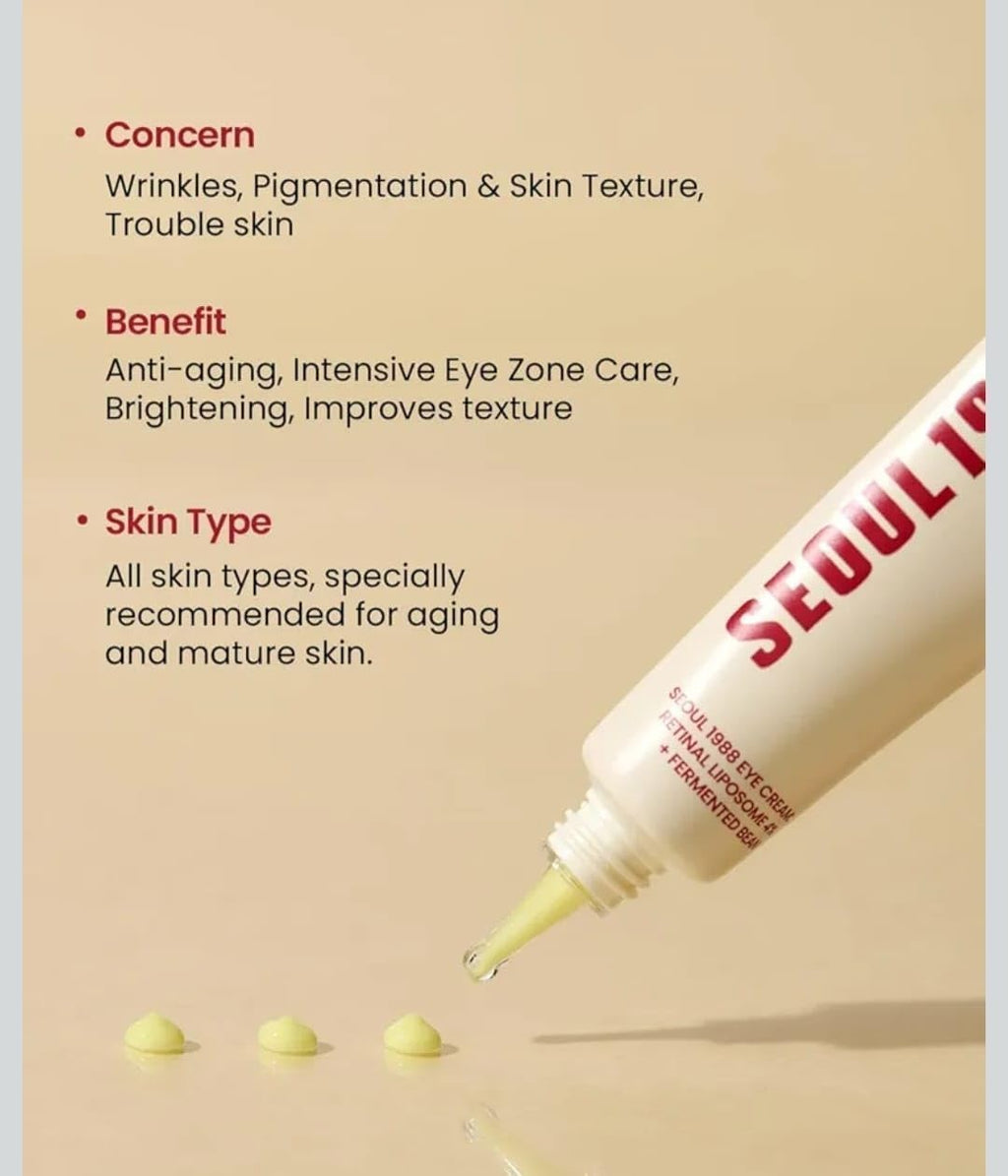 Seoul 1988 Eye Cream – Hydrating & Firming Under Eye Treatment