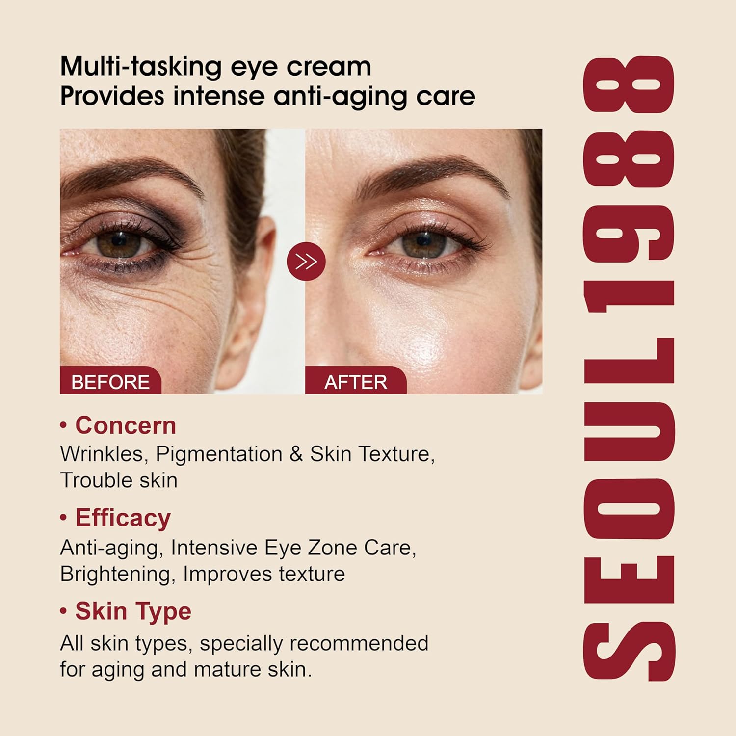 Seoul 1988 Eye Cream – Hydrating & Firming Under Eye Treatment